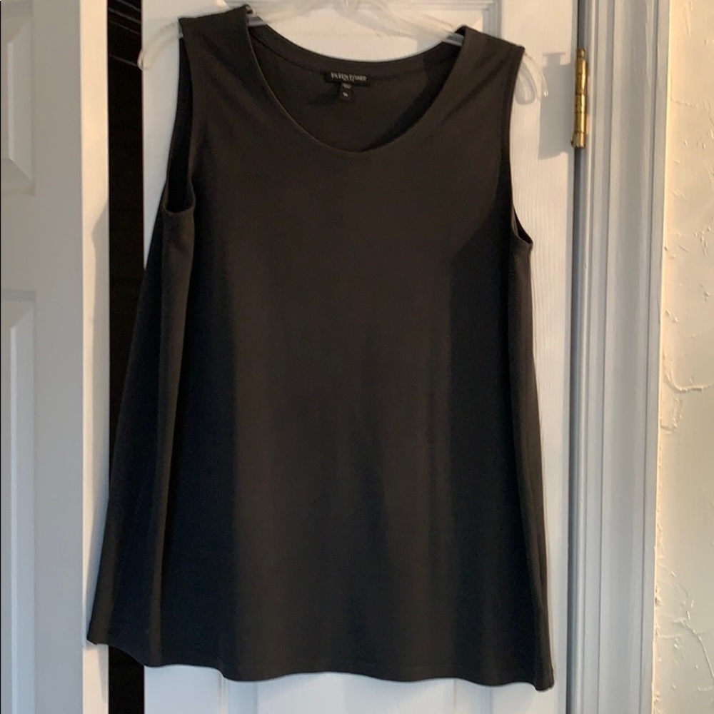 Eileen Fisher sleeveless silk top